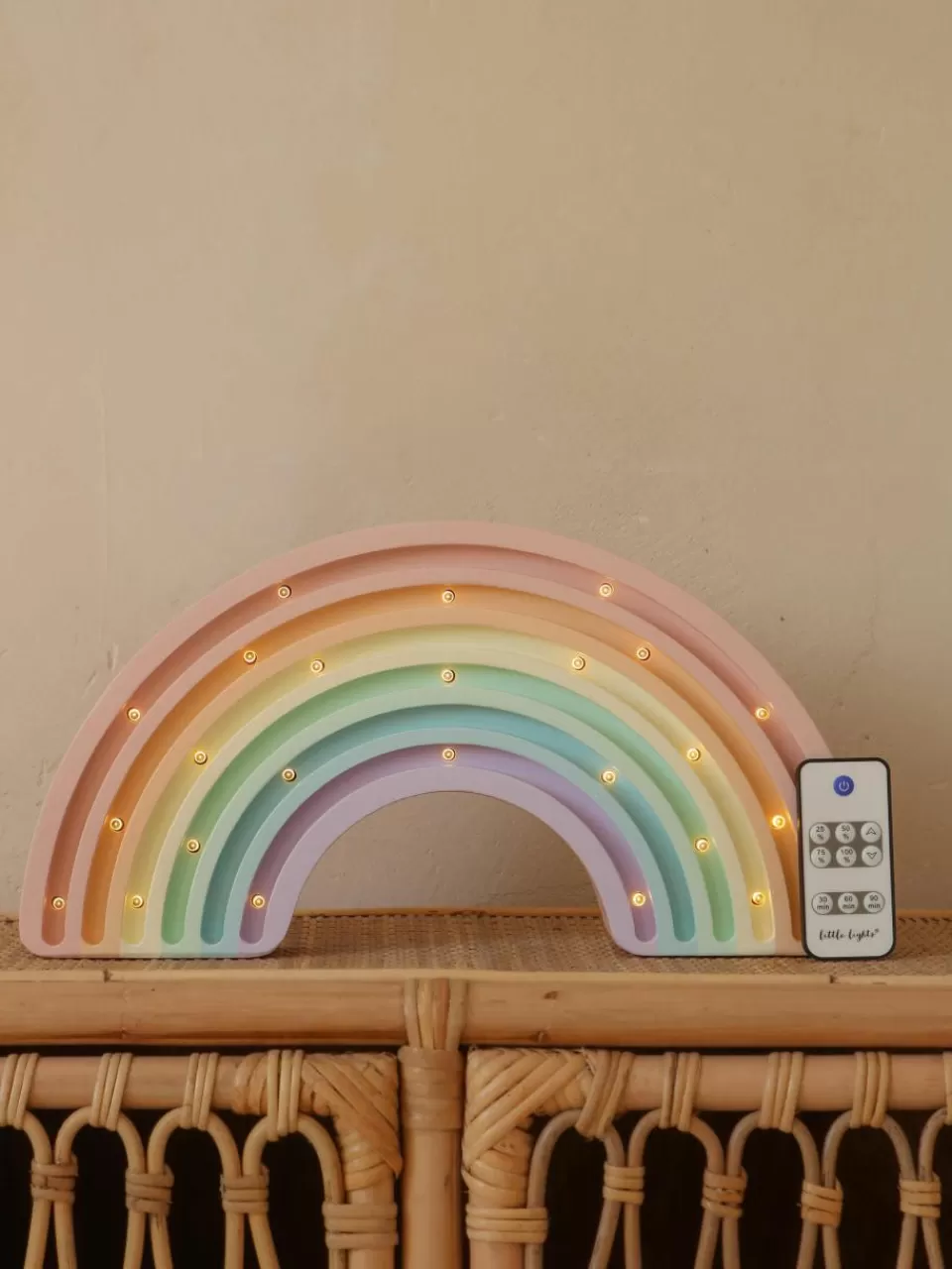 Little Lights Handgemaakte LED-kinderlamp Rainbow met timerfunctie en afstandsbediening, dimbaar | Kinderlampen | Kinderlampen