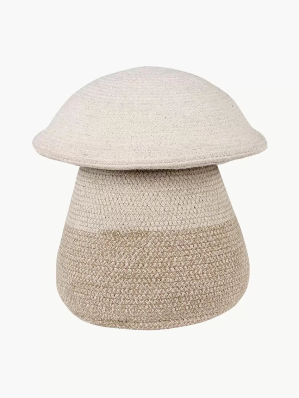 Lorena Canals Handgemaakte opbergmand Mushroom met deksel, H 38 cm | Speelgoed Opbergen | Speelgoed Opbergen