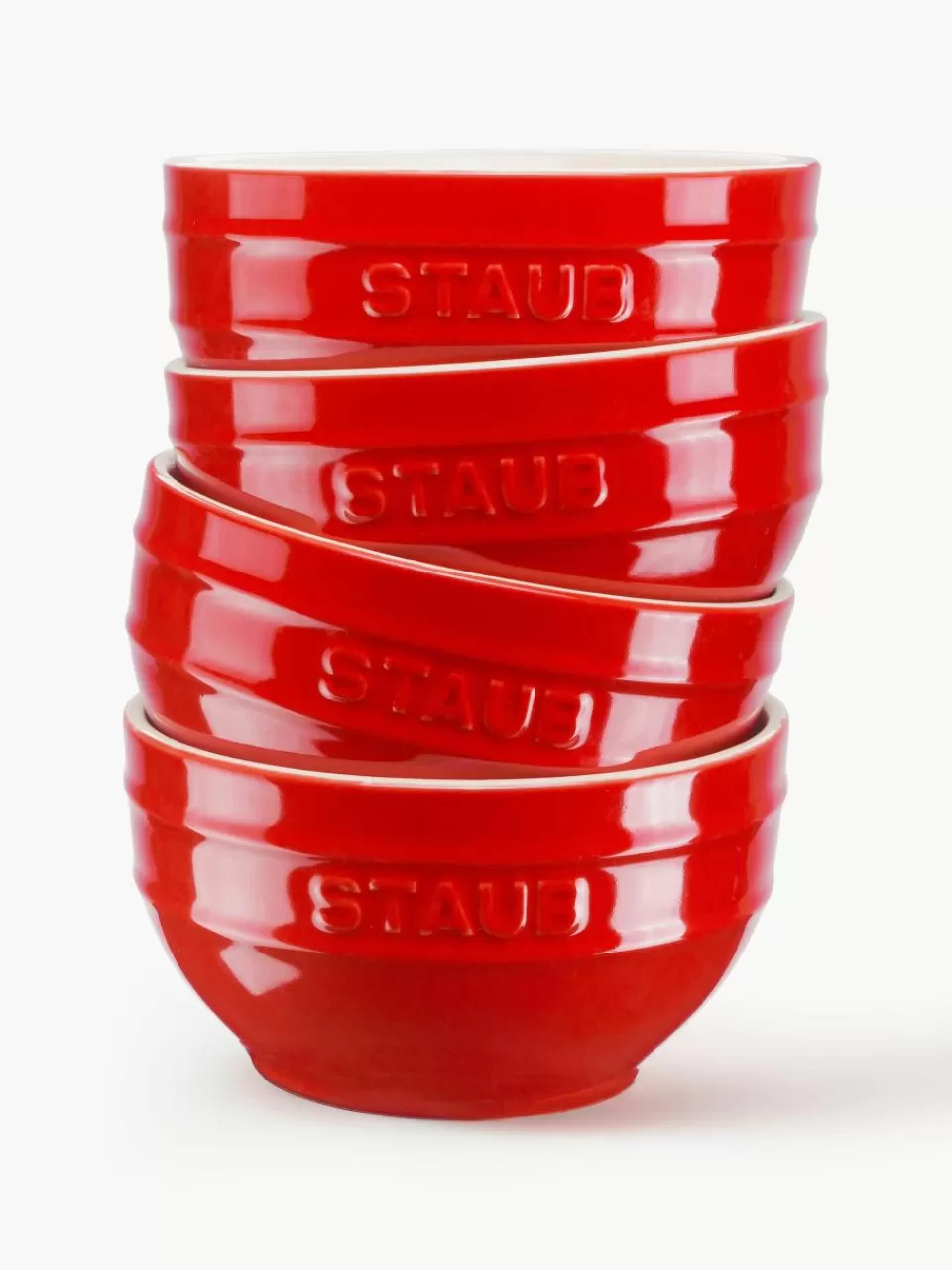 Staub Handgemaakte schalen Ceramique, 4 stuks | Servies