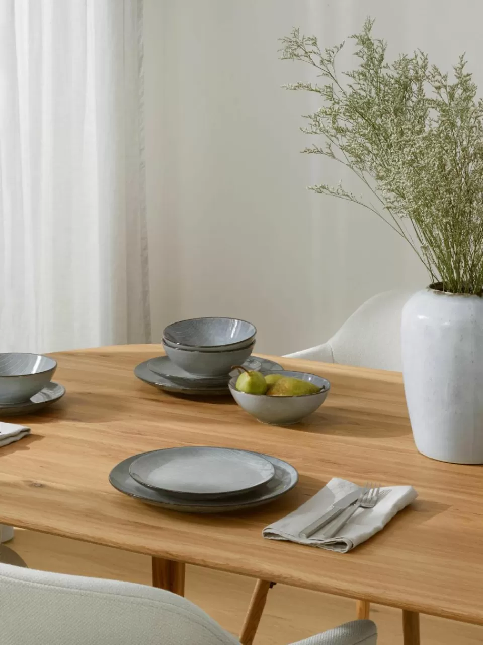 Broste Copenhagen Handgemaakte serviesset Nordic Sea, 4 personen (12-delig) | Servies | Serviessets