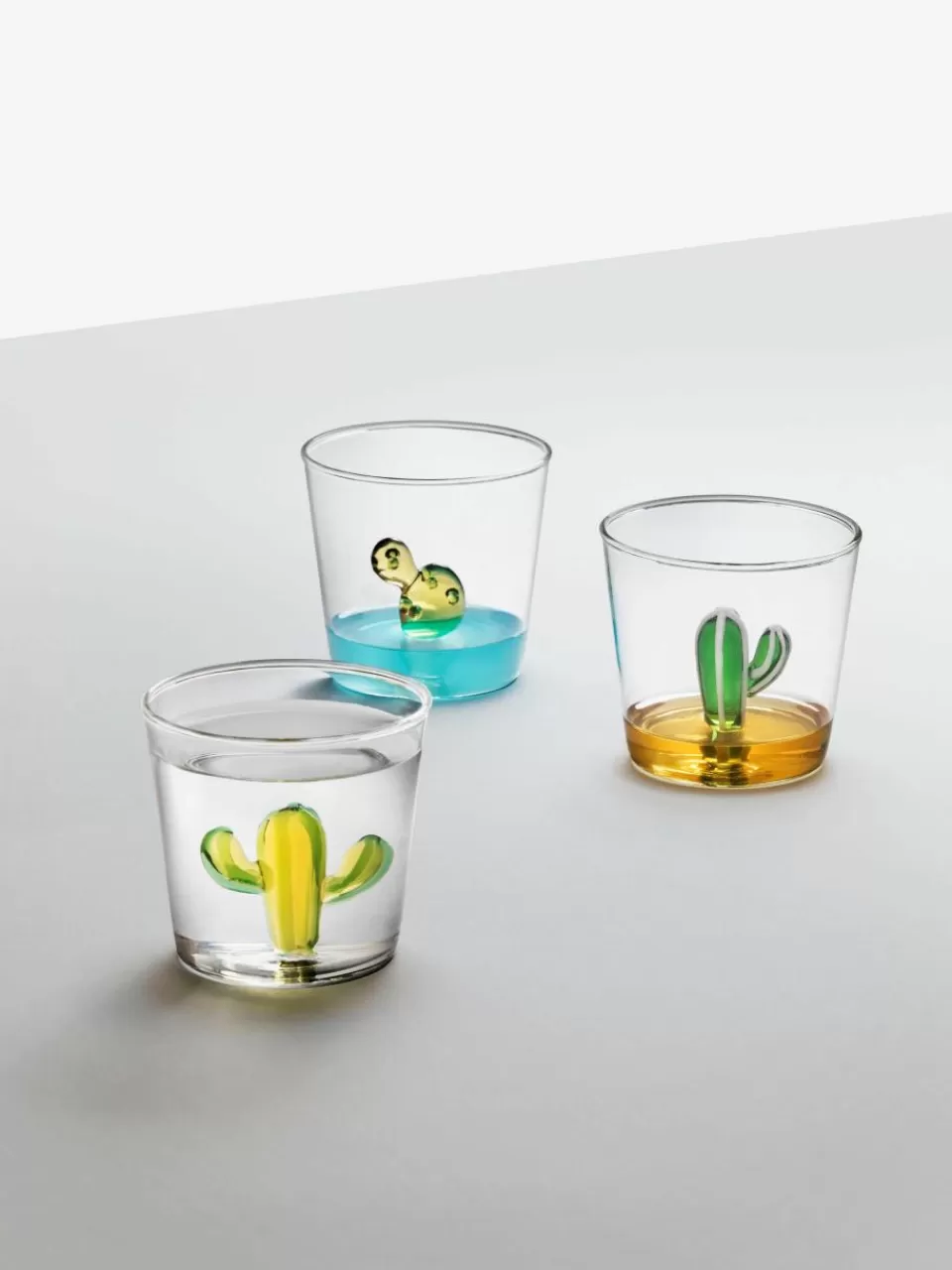 ICHENDORF Handgemaakte waterglazen Desert Plants, 6-delig | Servies | Waterglazen