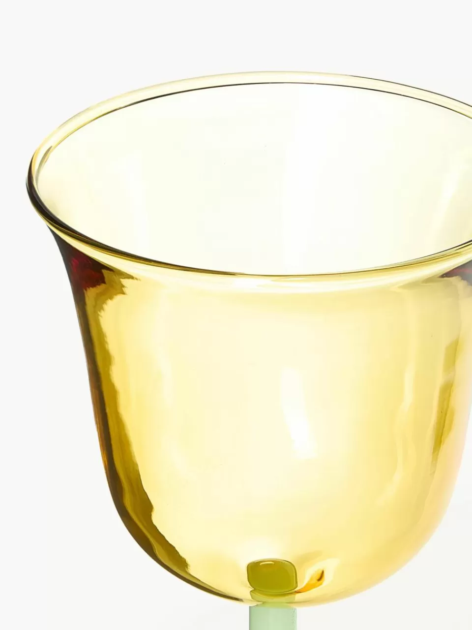 &k Amsterdam Handgemaakte wijnglazen Dot van borosilicaatglas, 2 stuks | Wijnglazen | Servies