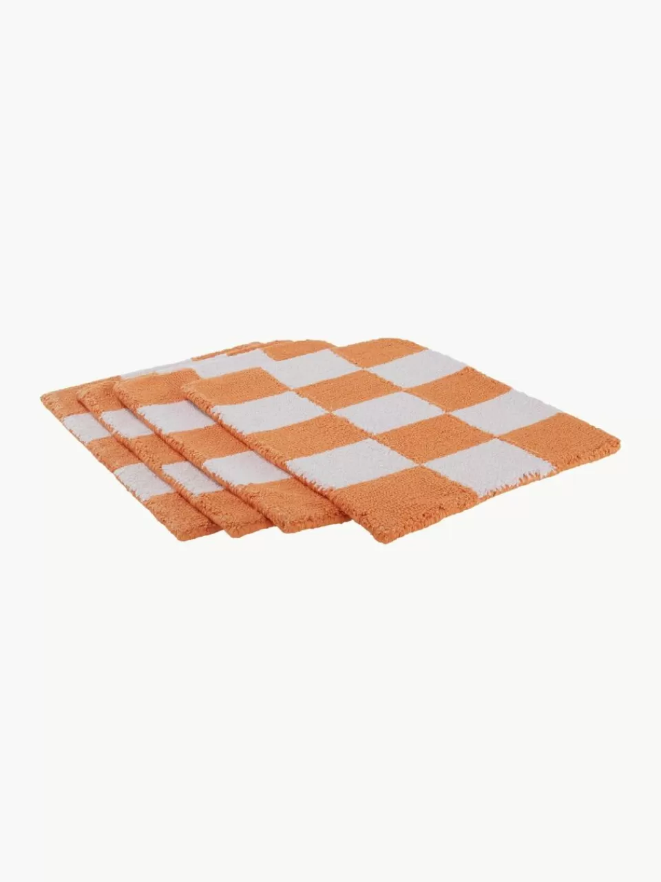 Jotex Handgetufte placemats Kio Check, 4 stuks | Servies | Placemats