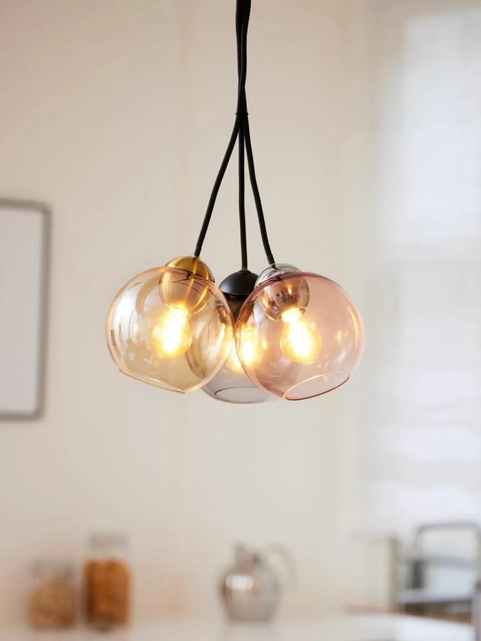 Westwing Hanglamp Bubbles van glas, in verschillende formaten | Hanglampen | Hanglampen