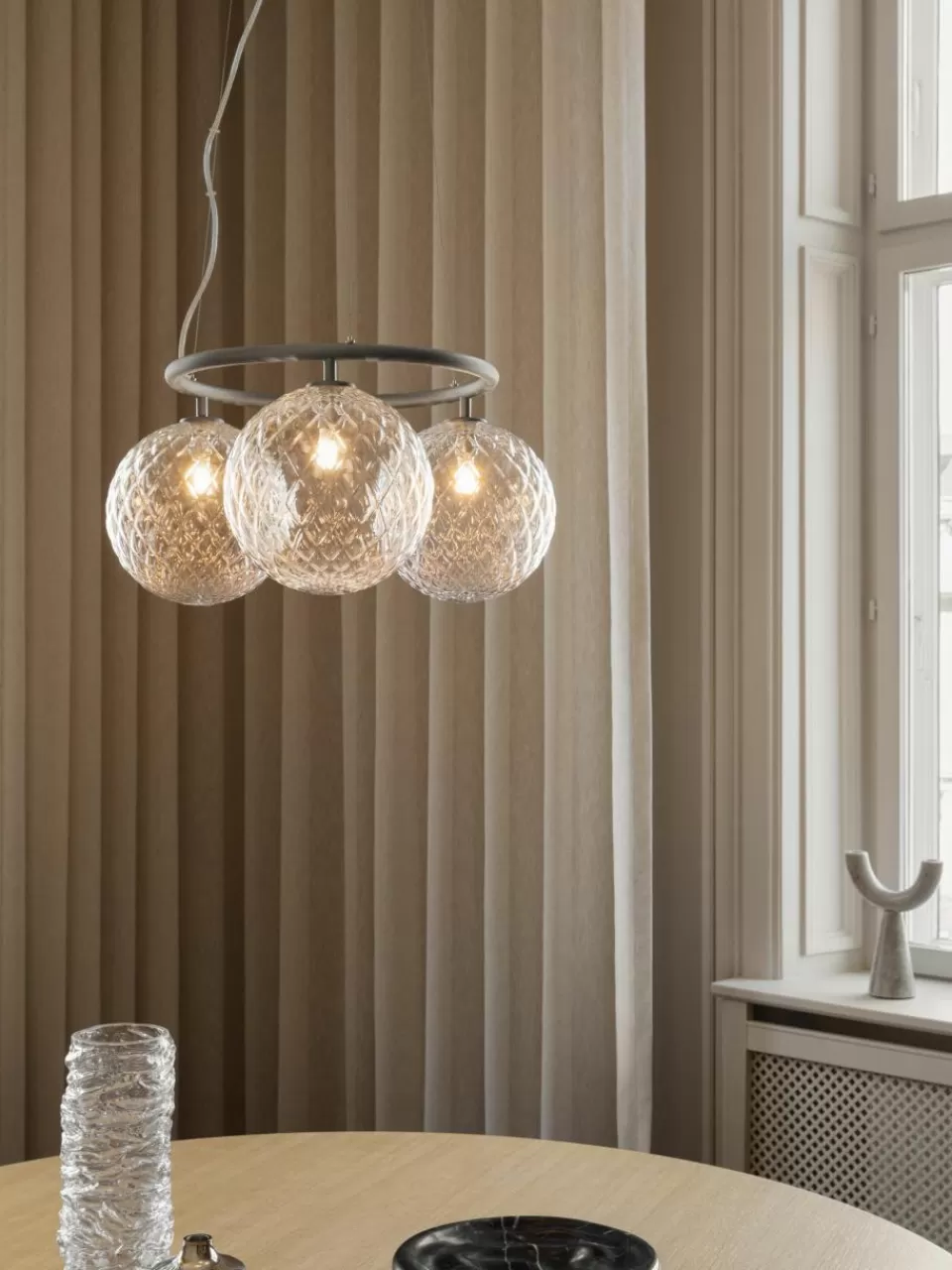 Nuura Hanglamp met glazen bollen Miira | Kroonluchters