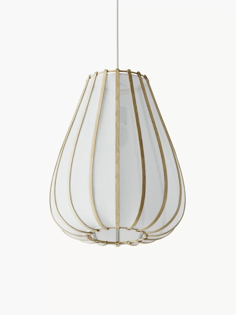 Westwing Collection Hanglamp Salma van bamboehout | Hanglampen | Hanglampen