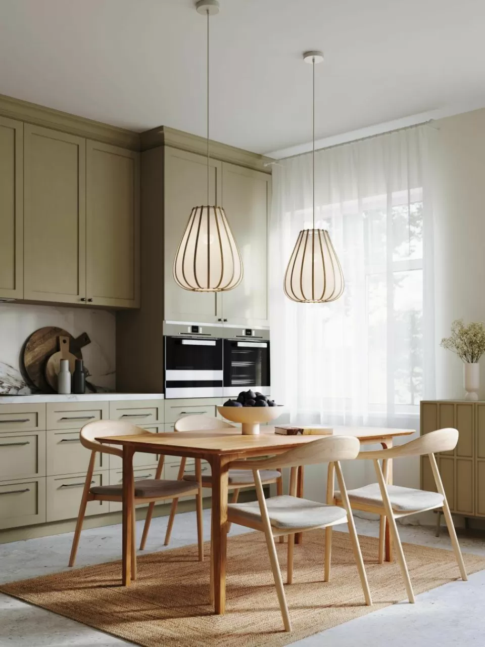 Westwing Collection Hanglamp Salma van bamboehout | Hanglampen | Hanglampen