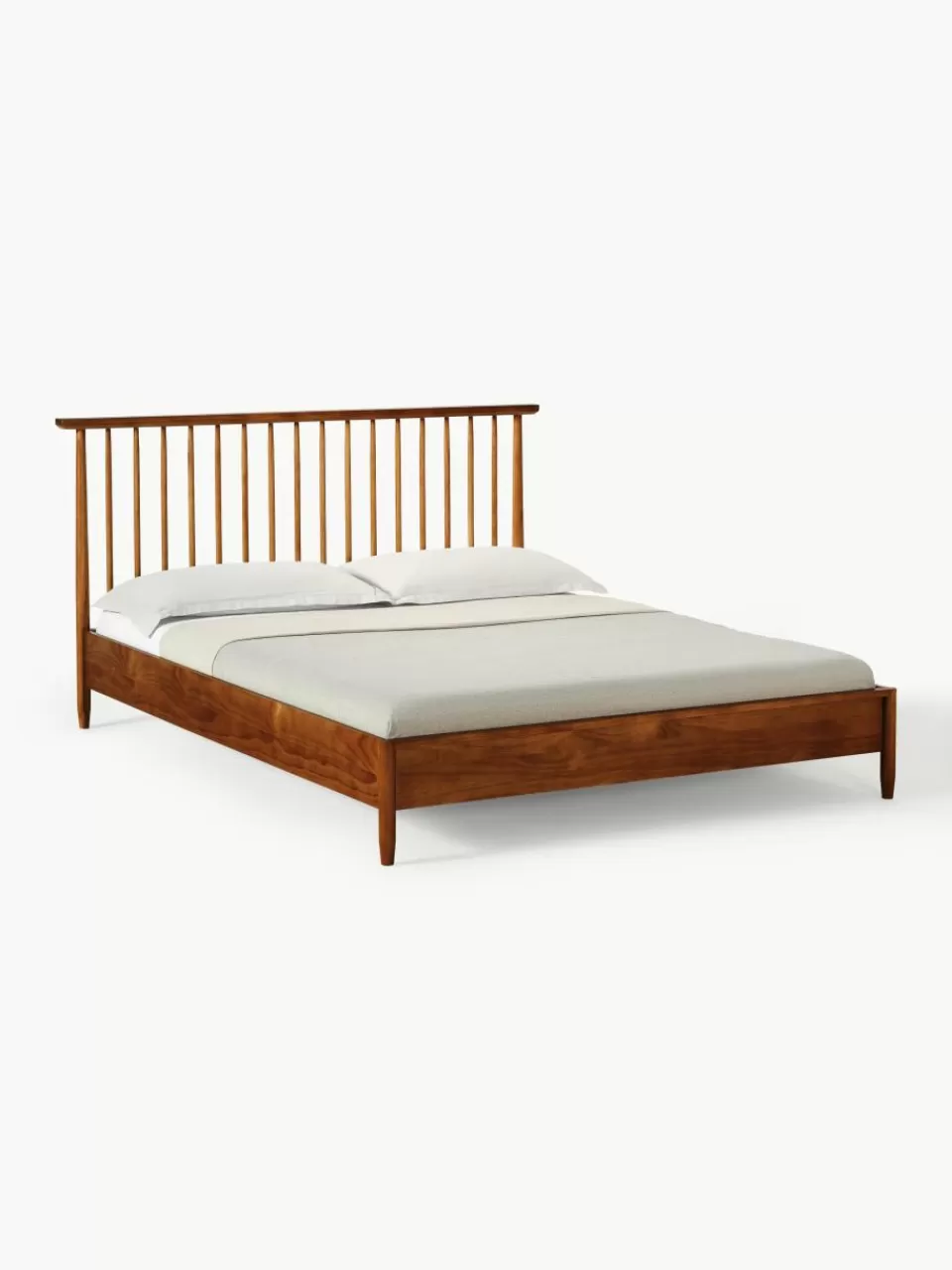 Westwing Collection Houten bed Windsor met hoofdeinde van grenenhout | Bedden | Bedframes