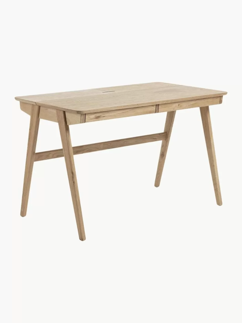 Westwing Houten bureau Jacques met kabeldoorgang | Bureaus | Bureaus