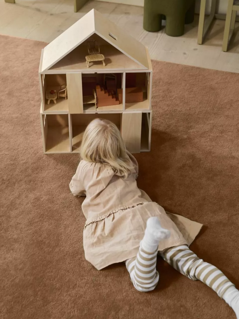 ferm LIVING Kids Houten stapelhuis Toro | Speelgoed & Knuffels | Speelgoed & Knuffels