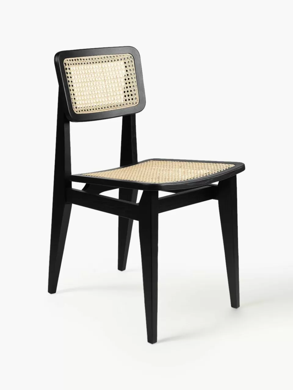 GUBI Houten stoel C-Chair van eikenhout met Weens vlechtwerk | Stoelen | Houten Stoelen