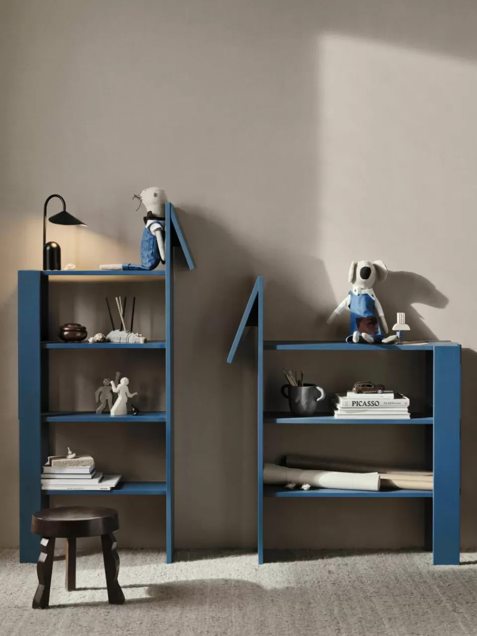 ferm LIVING Kids Houten wandkast Horse | Kinderkamer Wandplanken