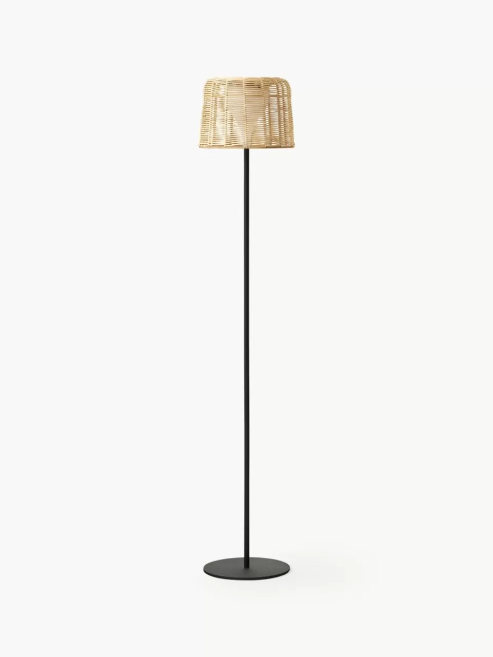 Westwing Collection In- & outdoor Solar LED-Lamp Kyra met rotan kap | Buitenverlichting | Buitenverlichting