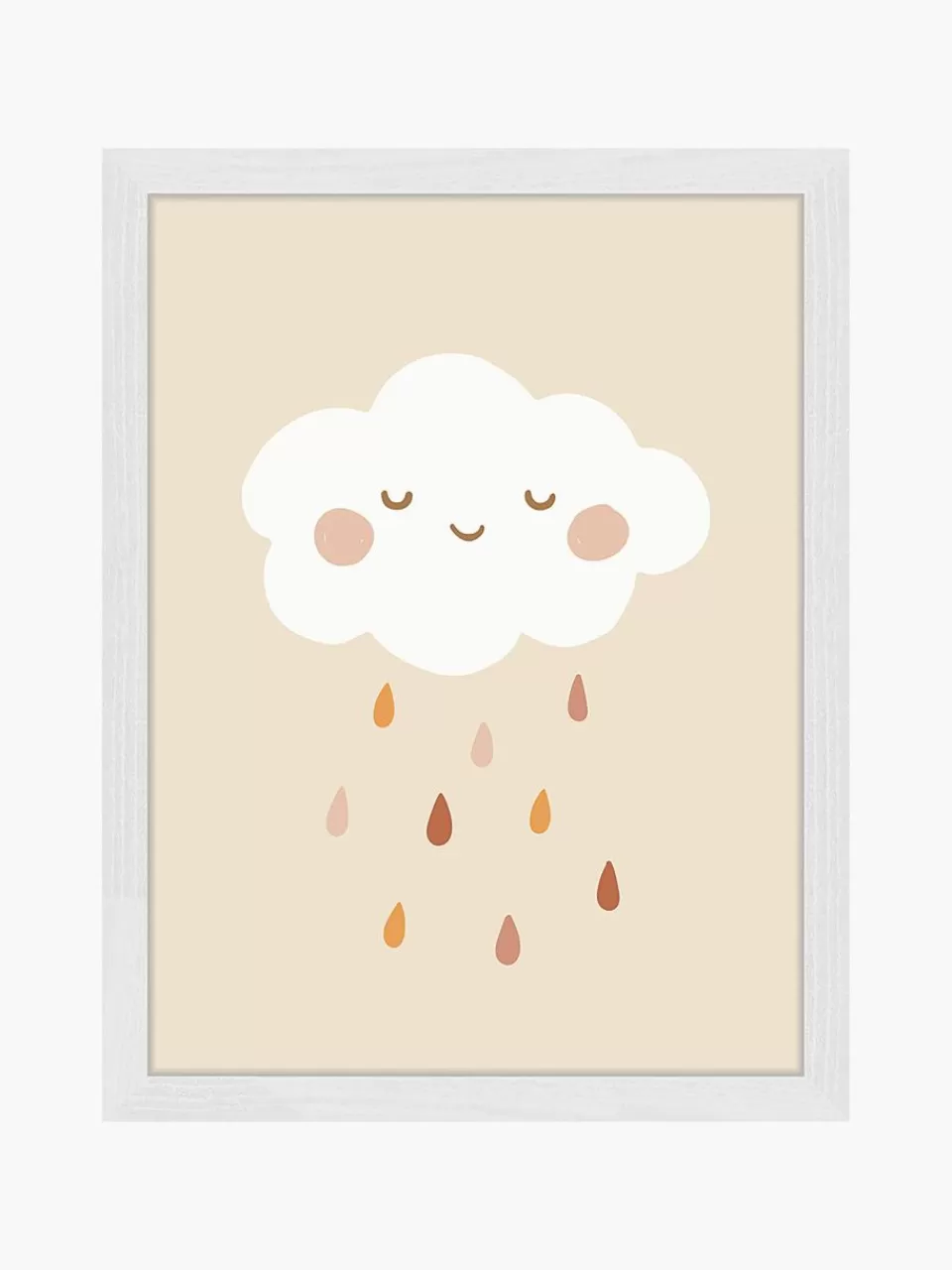 Any Image Ingelijste digitale print Lovely Rain | Kinderkamer Decoratie