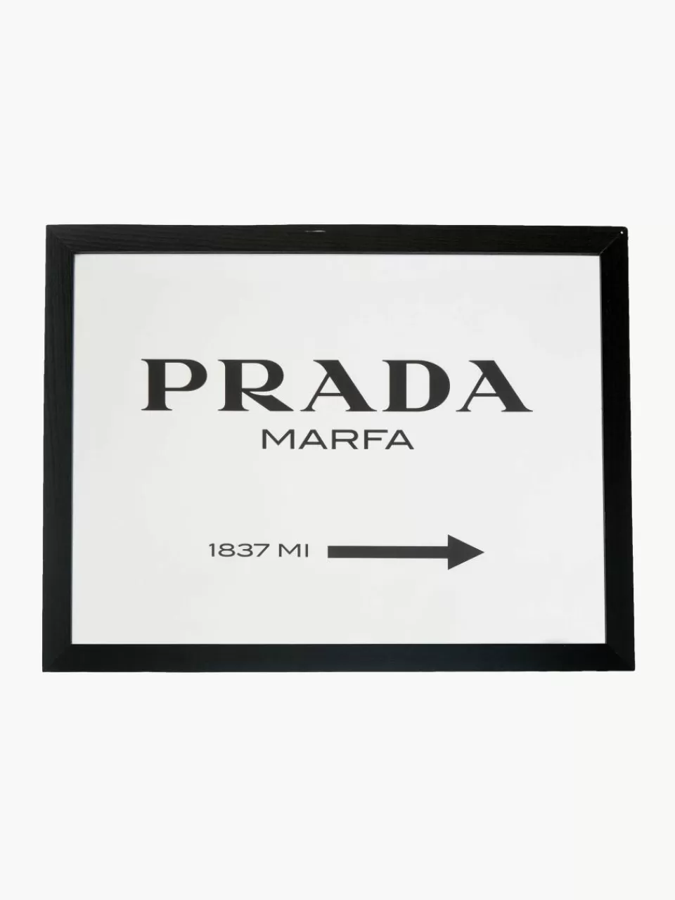 Any Image Ingelijste digitale print Prada Marfa | Wanddecoratie | Prints