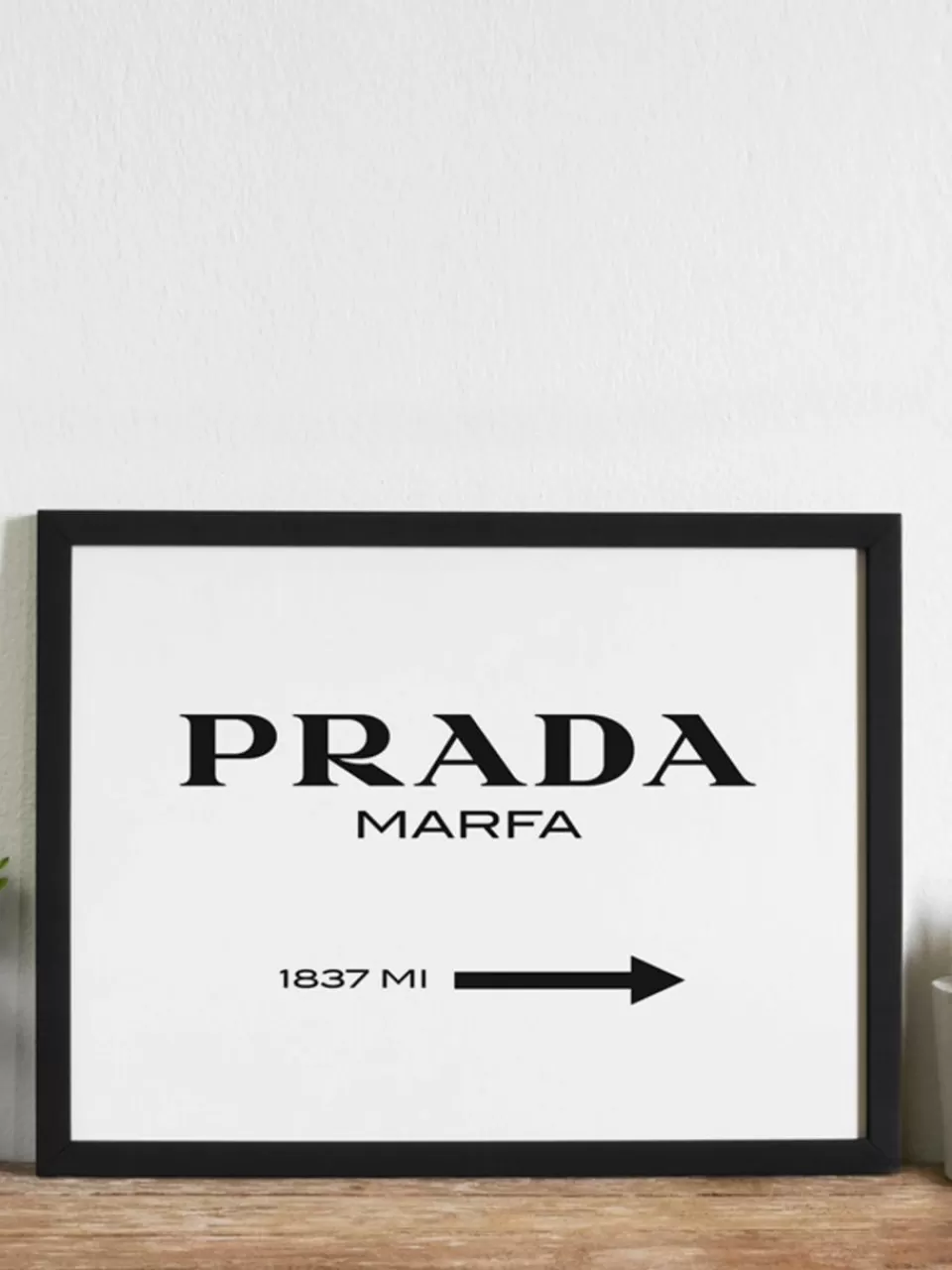 Any Image Ingelijste digitale print Prada Marfa | Wanddecoratie | Prints