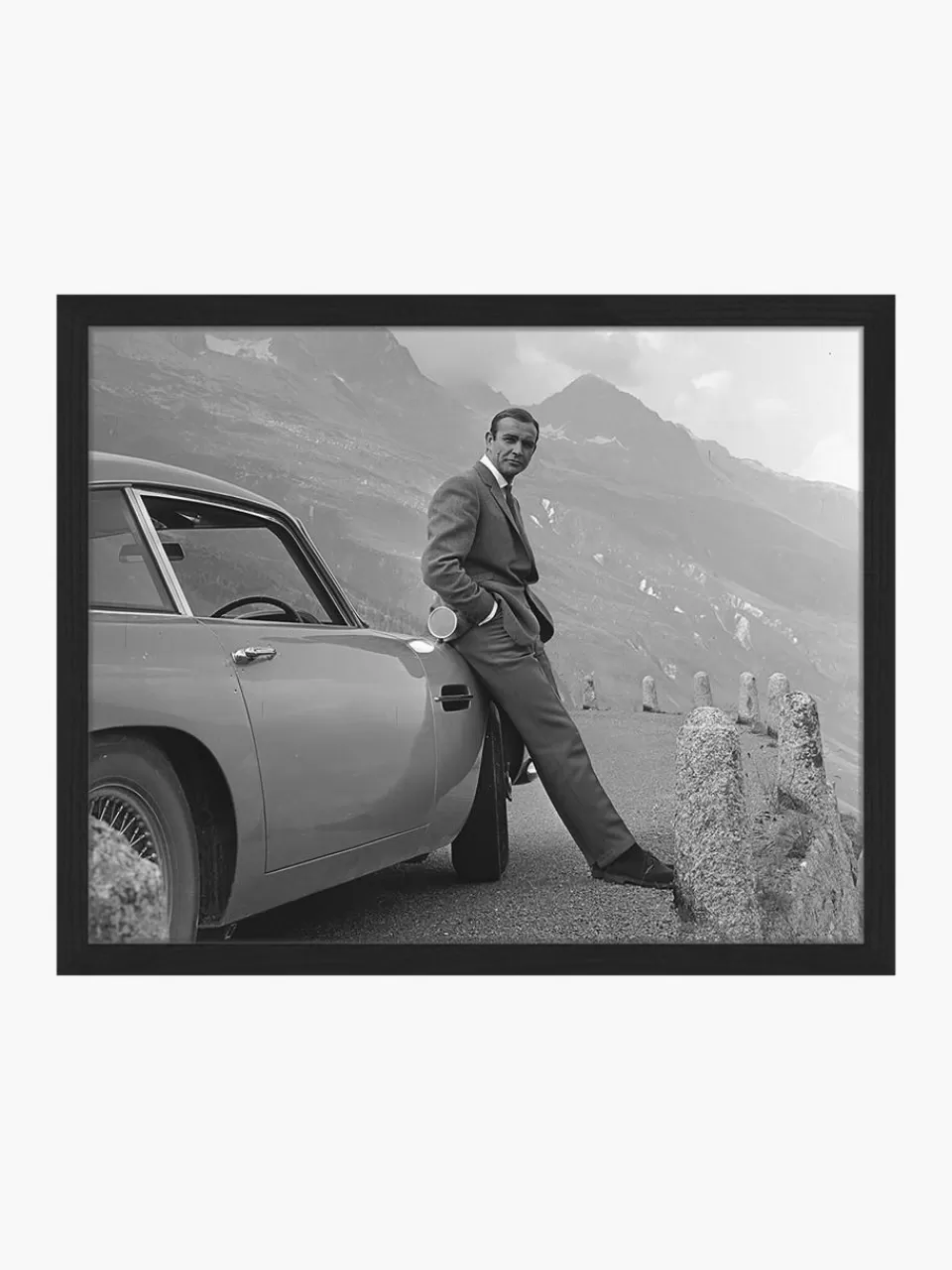 Any Image Ingelijste digitale print Sean Connery (James Bond) | Wanddecoratie | Decoratie