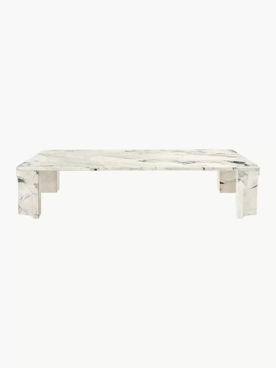 GUBI Kalkstenen salontafel Doric, B 140 cm | Salontafels | Salontafels