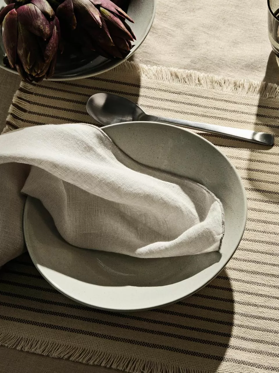 Broste Copenhagen Katoenen placemats Elouise met franjes, 2 stuks | Servies | Placemats