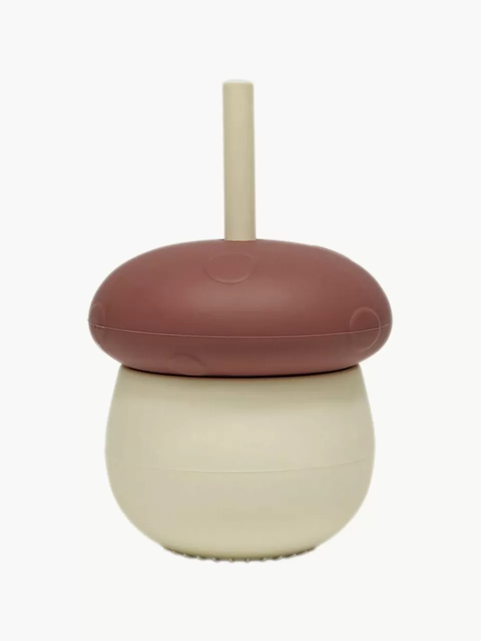 Oyoy Living Design Kinderbeker Mushroom met rietje | Kinderservies & -Bestek