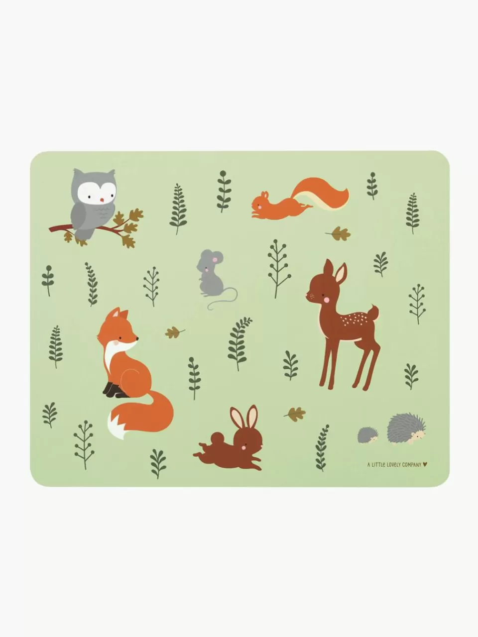 A Little Lovely Company Kinderplacemat Forest Friends | Kinderservies & -Bestek