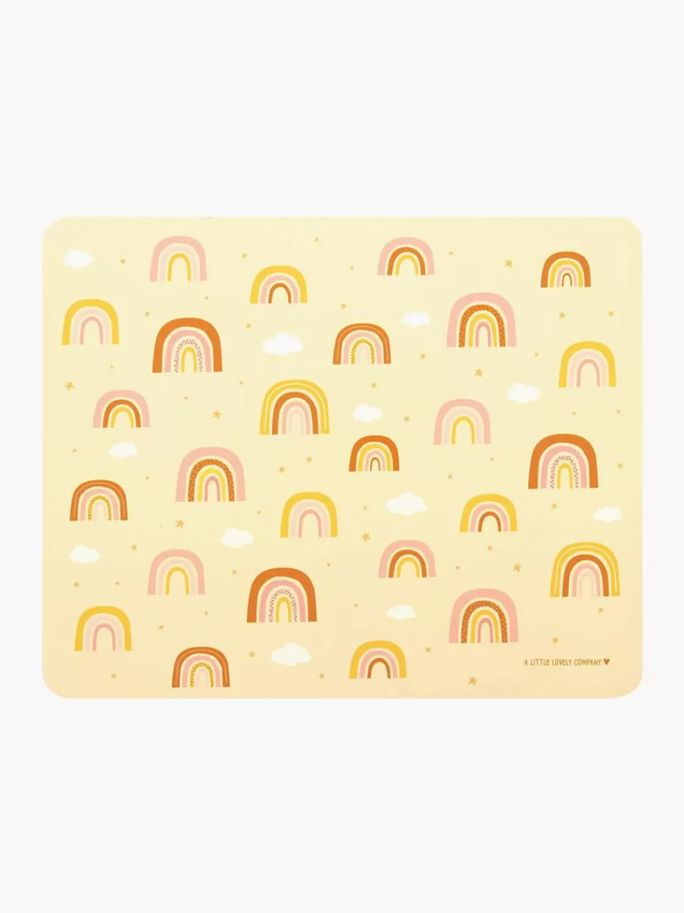 A Little Lovely Company Kinderplacemat Rainbows | Kinderservies & -Bestek