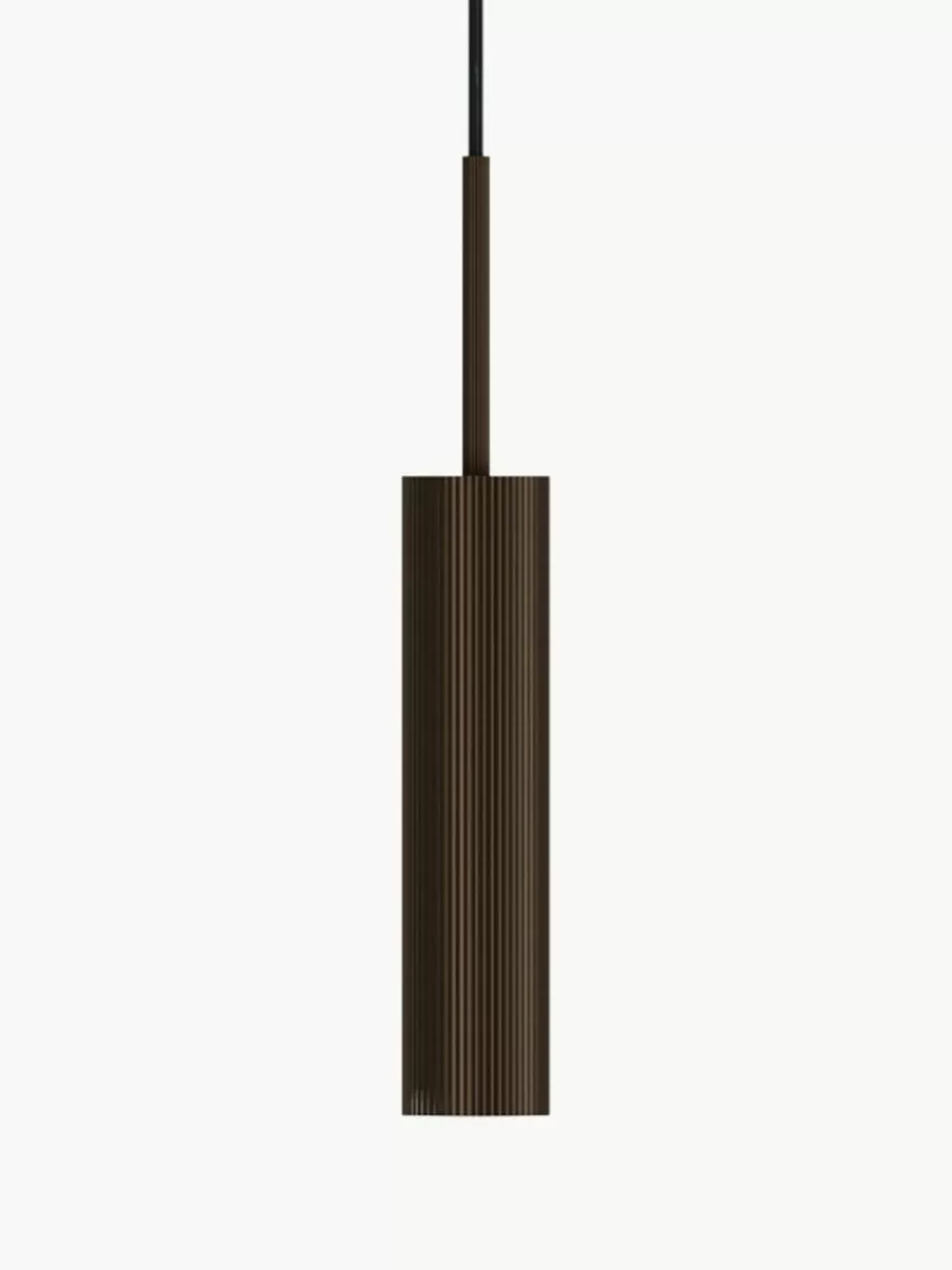 Audo Copenhagen Kleine hanglamp Tubulaire met geribbeld oppervlak, H 24 cm | Hanglampen | Hanglampen