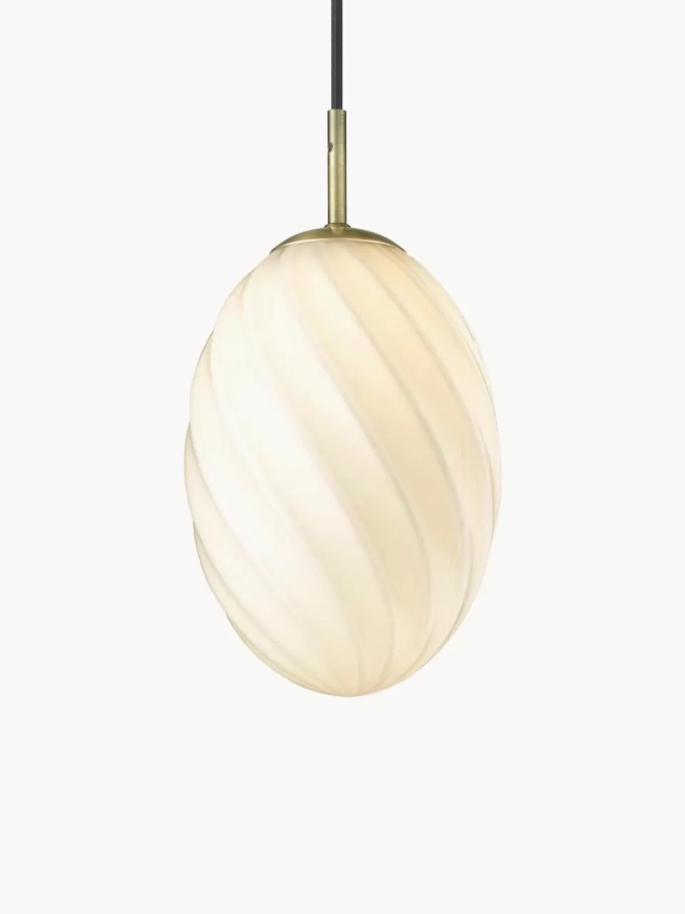 Westwing Kleine hanglamp Twist, mondgeblazen | Hanglampen | Hanglampen