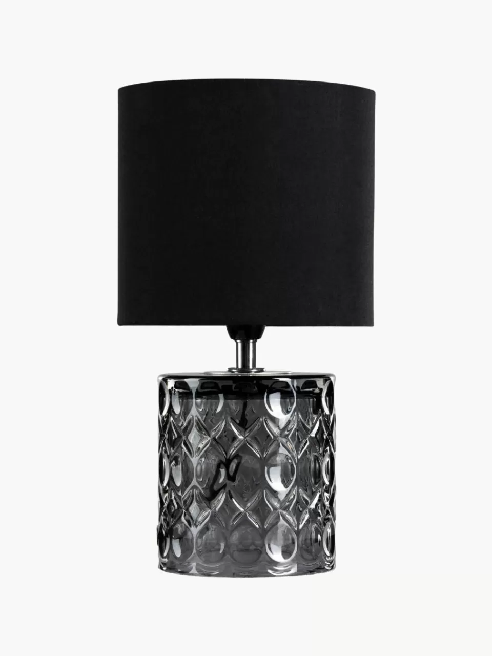 Westwing Kleine tafellamp Crystal Glow met glazen voet | Bureaulampen | Tafellampen