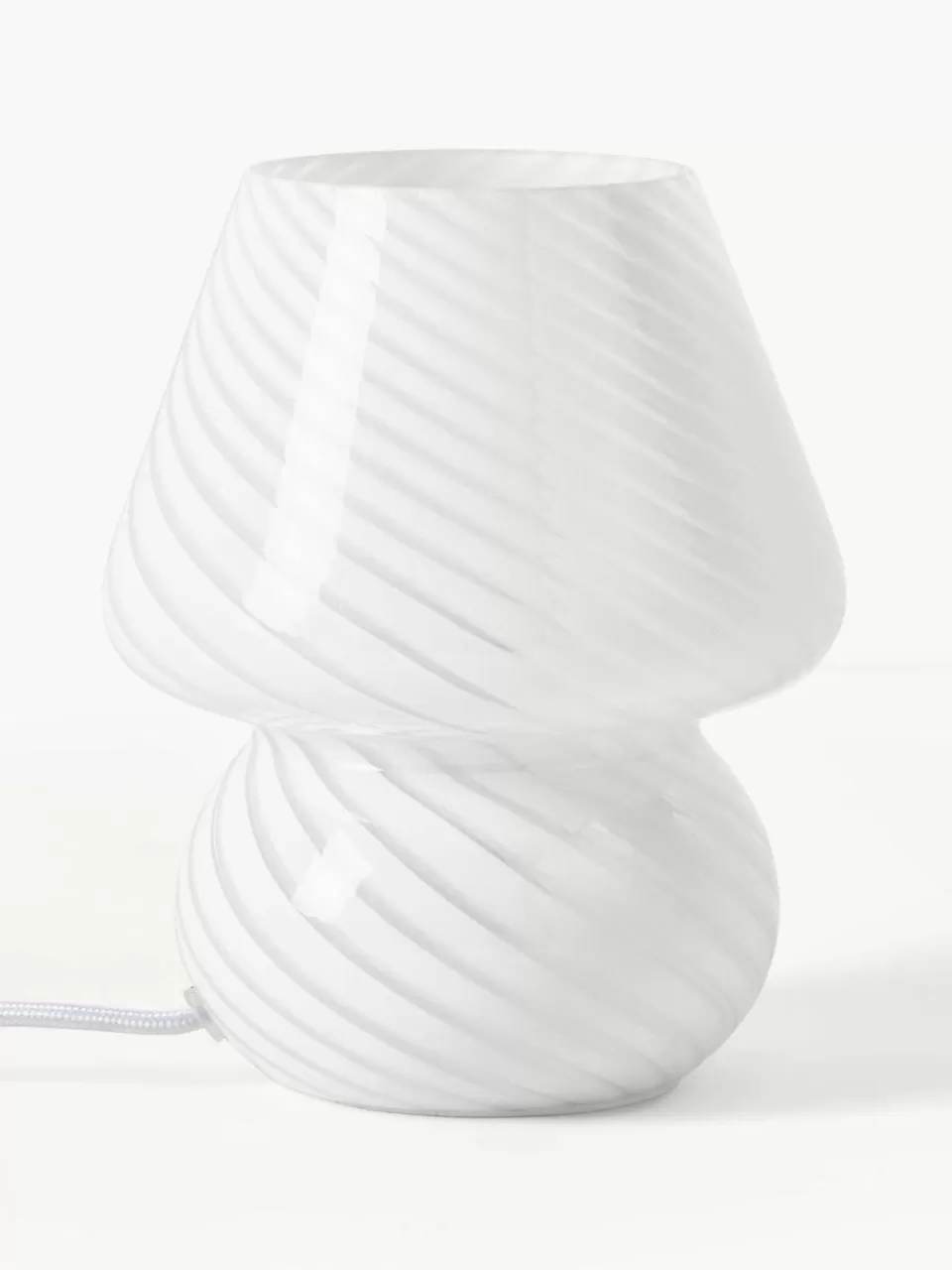 Westwing Collection Kleine tafellamp Lareina van opaalglas | Bureaulampen | Tafellampen