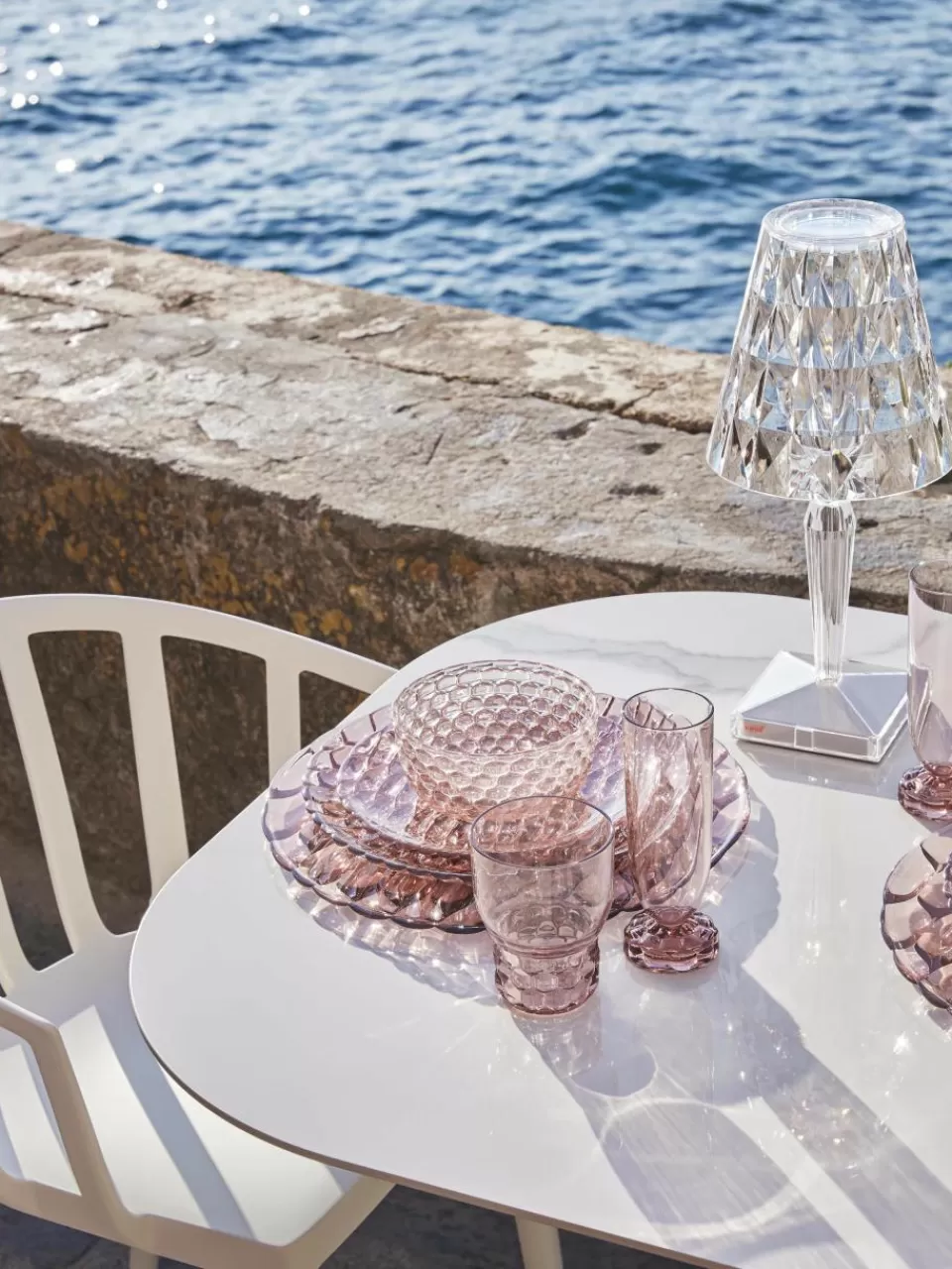 Kartell Kommen Jellies met structuurpatroon, 4 stuks | Kommen & Schalen | Servies