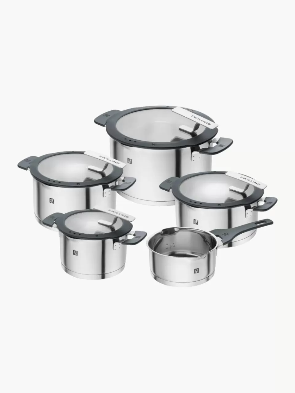 ZWILLING Kookpannen Simplify van edelstaal, set van 5 | Kookpannen | Kookpannen