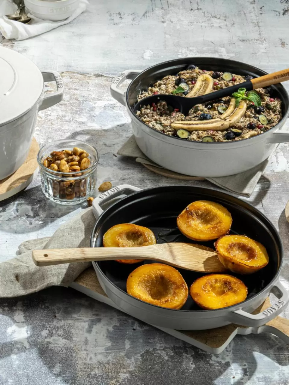 Staub Kookpotten La Cocotte uit gietijzer, set van 3 | Kookpannen | Kookpannen