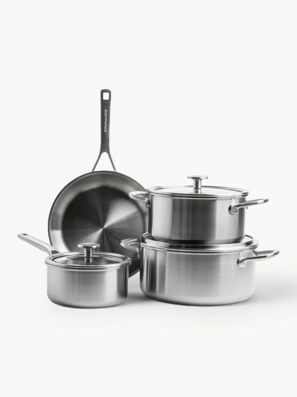 KitchenAid Kookset met 3 lagen, 7-delig | Kookpannen | Kookpannen