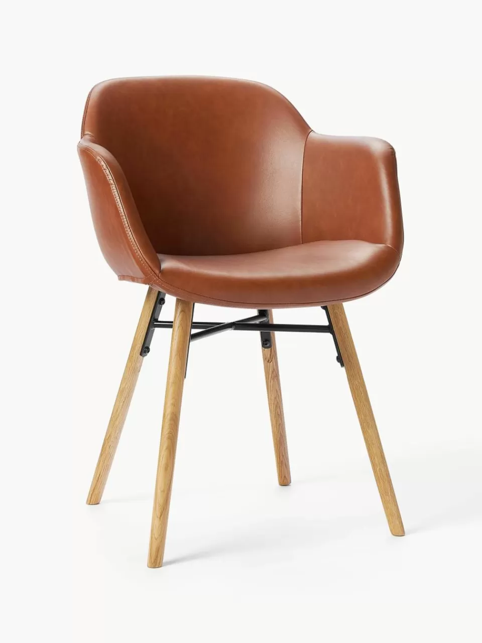 Westwing Collection Kunstleren fauteuil Fiji met smalle zitvlak | Stoelen | Stoelen Met Armleuning