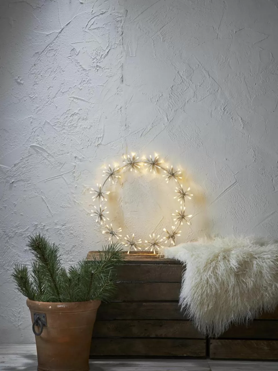 EGLO LED lichtkrans Flower Ring | Kerstversiering