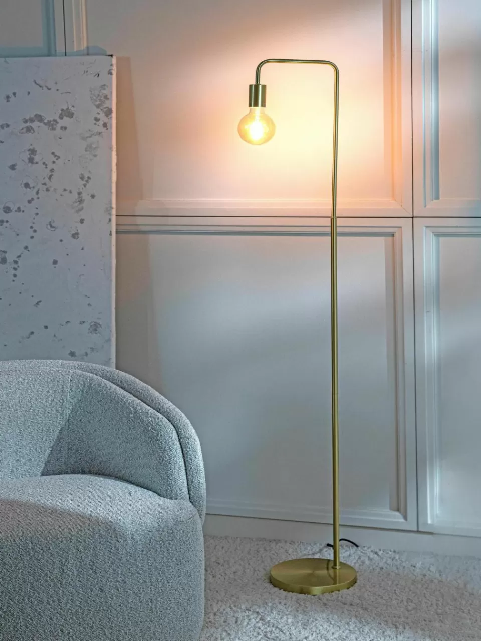 Westwing Collection Leeslamp Flow van metaal | Staande Lampen