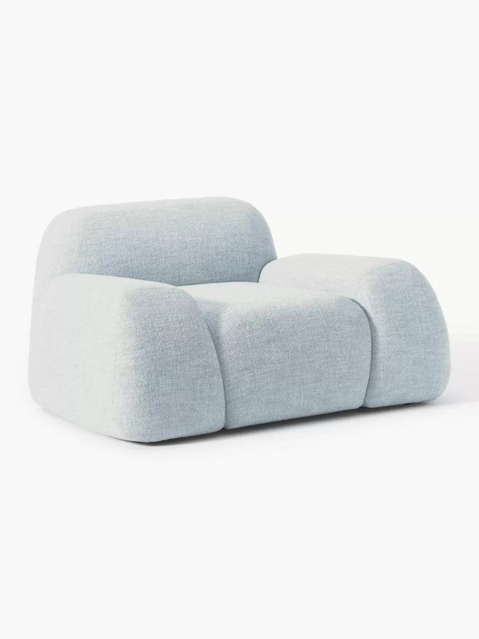 Westwing Collection Loungefauteuil Wolke van bouclé | Fauteuils | Relaxfauteuils