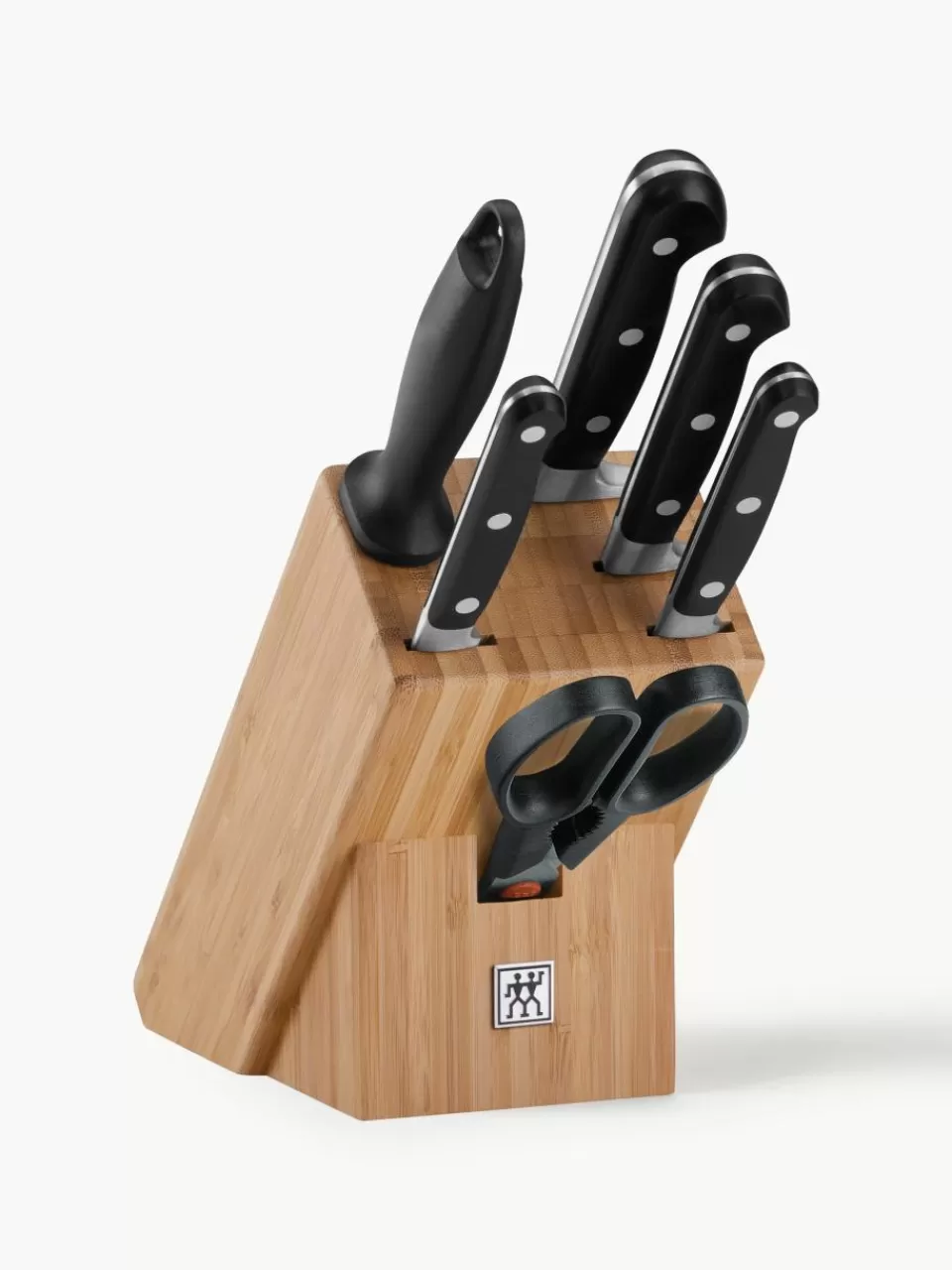 ZWILLING Messenblok Professional uit bamboehout, set van 7 | Keukenmessen | Messenblokken & -Houders