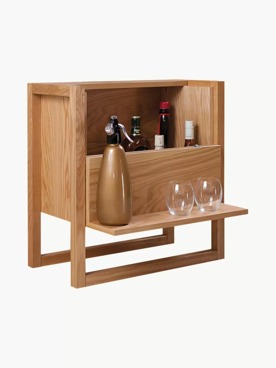 Woodman Minibar NewEst van eikenhout | Keuken Opbergers | Wijnrekken