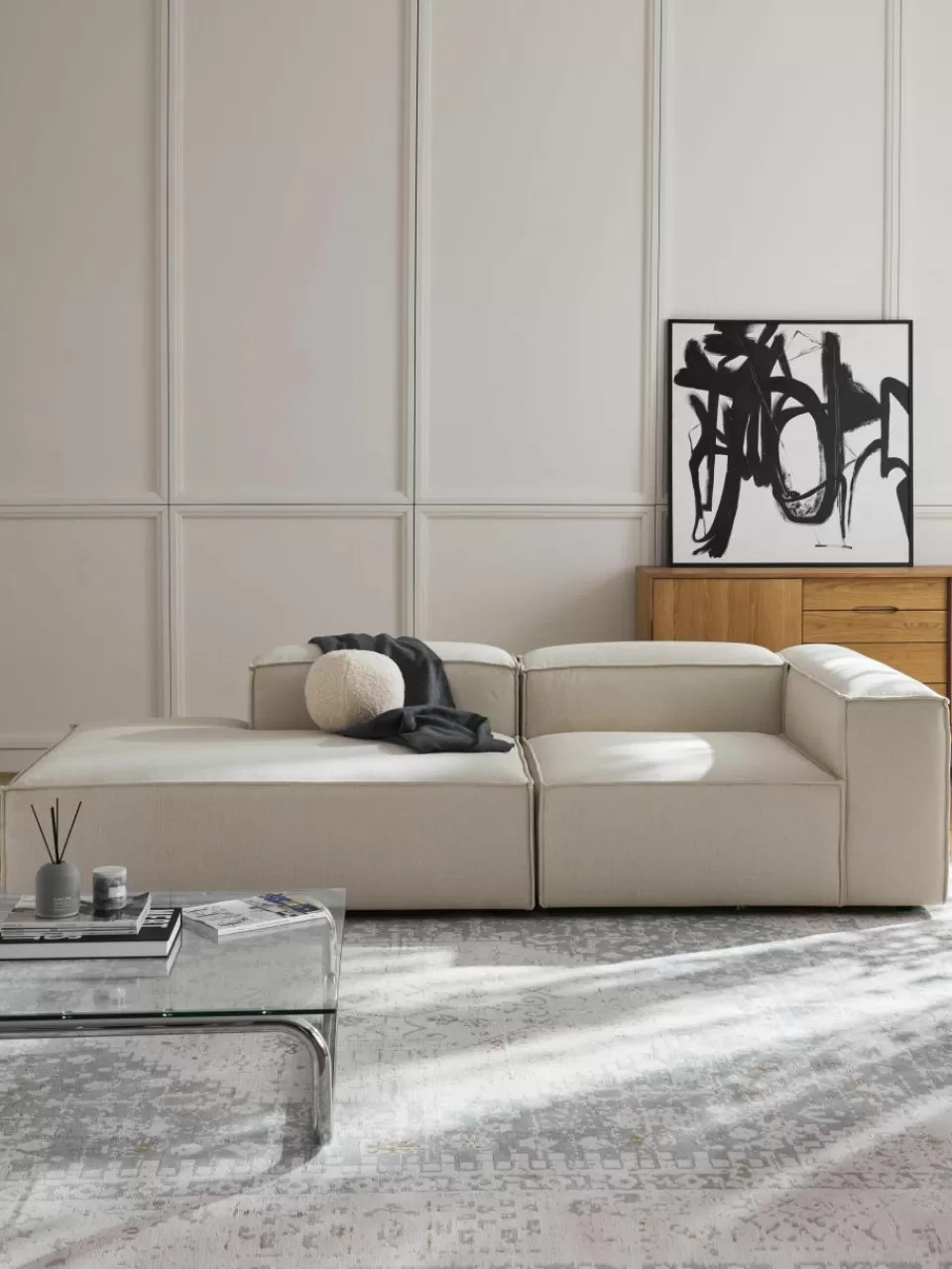 Westwing Collection Modulaire chaise longue Lennon | Modulaire Kledingkasten | Banken