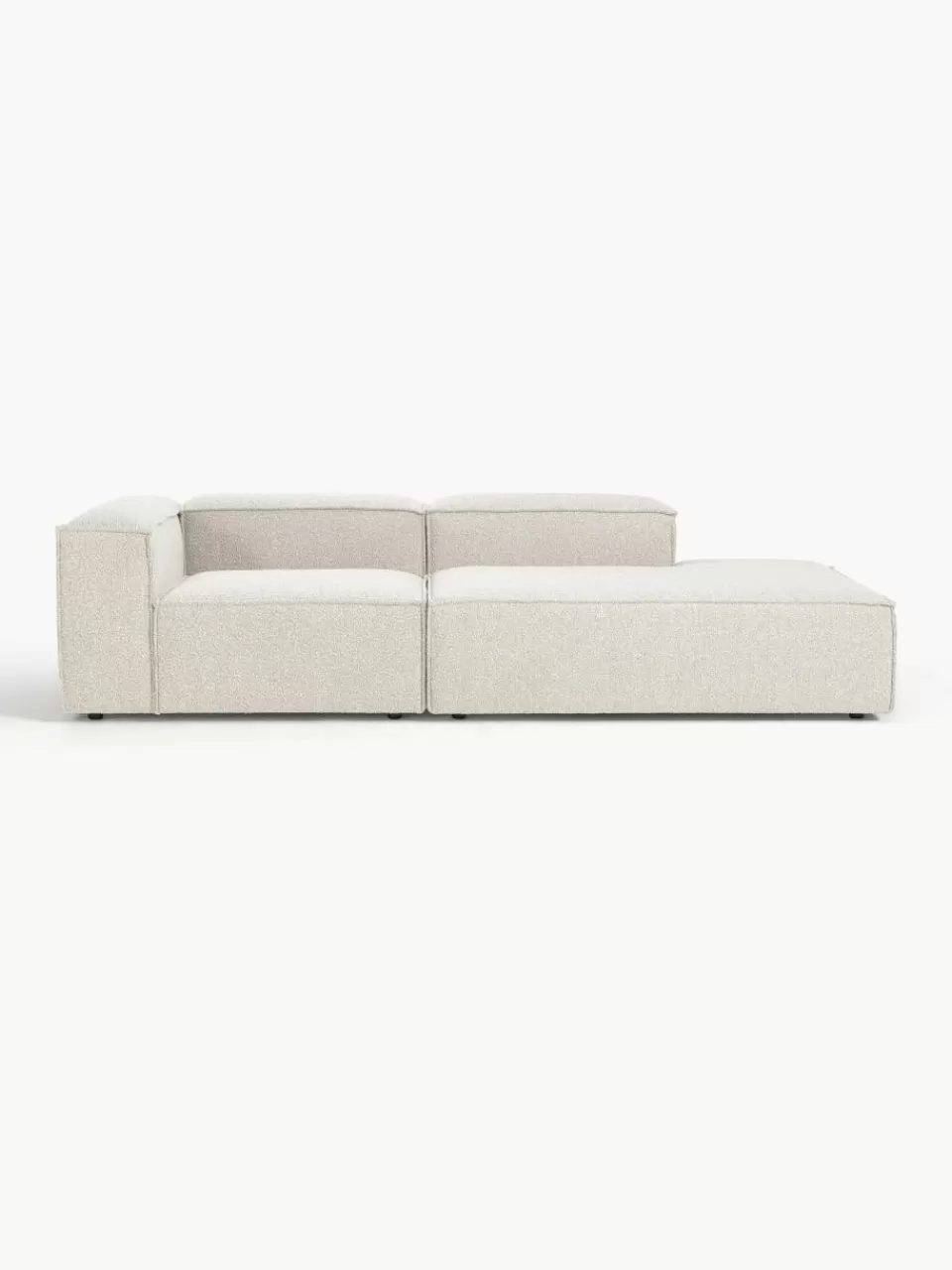 Westwing Collection Modulaire chaise longue Lennon van bouclé | Modulaire Kledingkasten | Banken