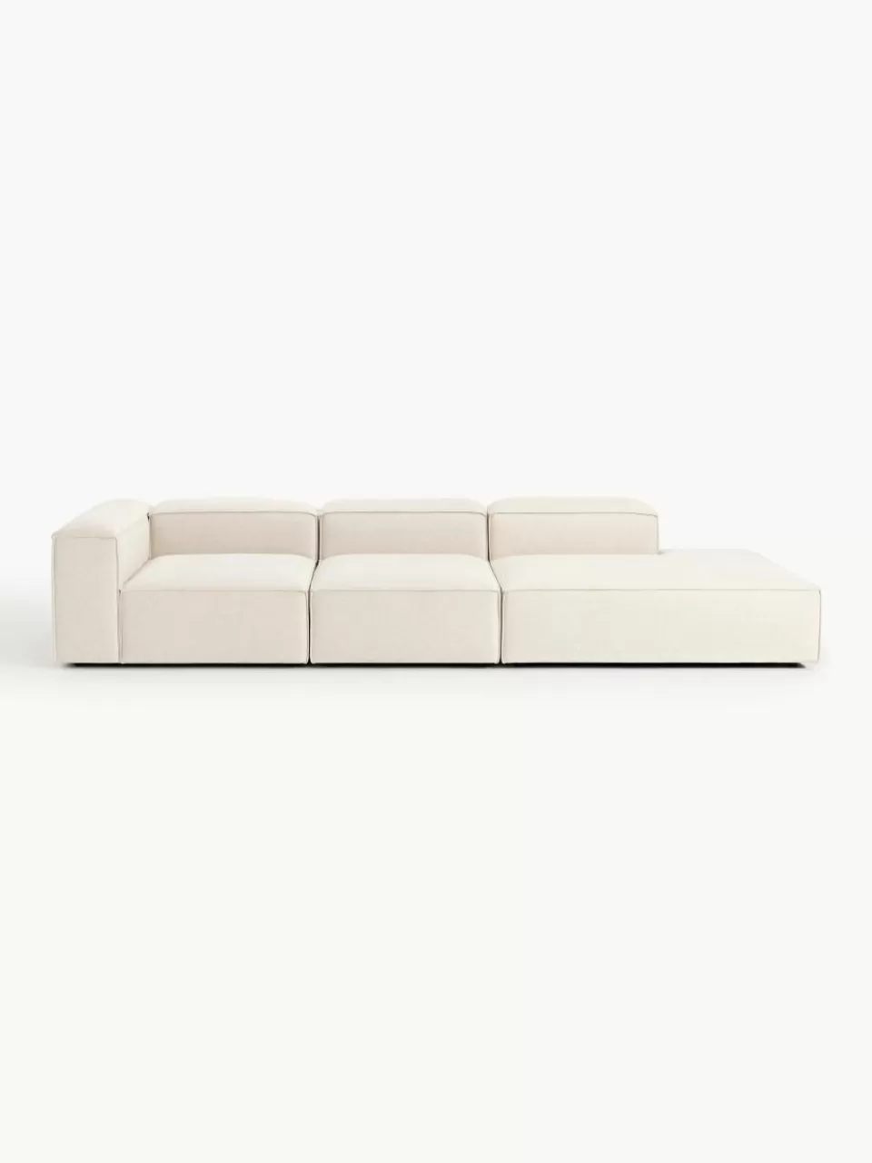 Westwing Collection Modulaire XL chaise longue Lennon van linnenmix | Modulaire Kledingkasten | Banken