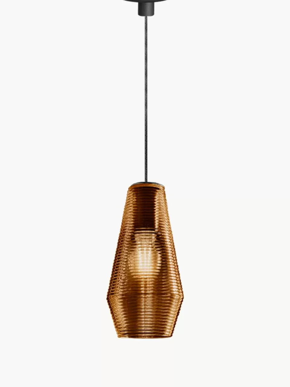 Panzeri Mondgeblazen hanglamp Olivia van getint glas | Hanglampen | Hanglampen