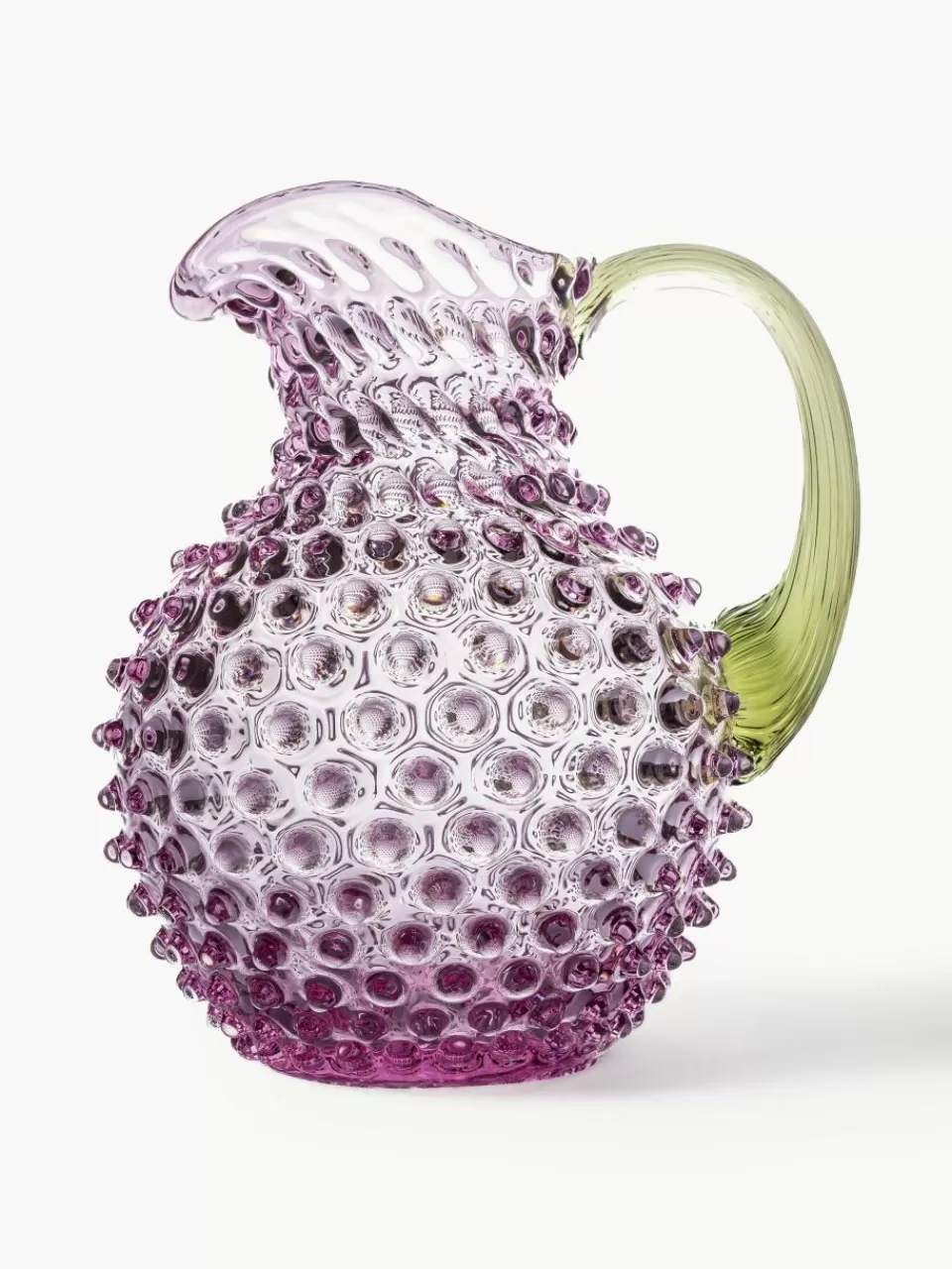 ANNA VON LIPA Mondgeblazen karaf Hobnail, 2 L | Servies | Waterkaraffen & Waterkannen