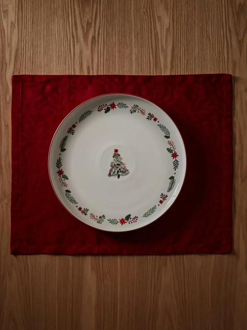 Westwing Collection Placemats Hollyn met winters motief, 2 stuks | Servies | Placemats