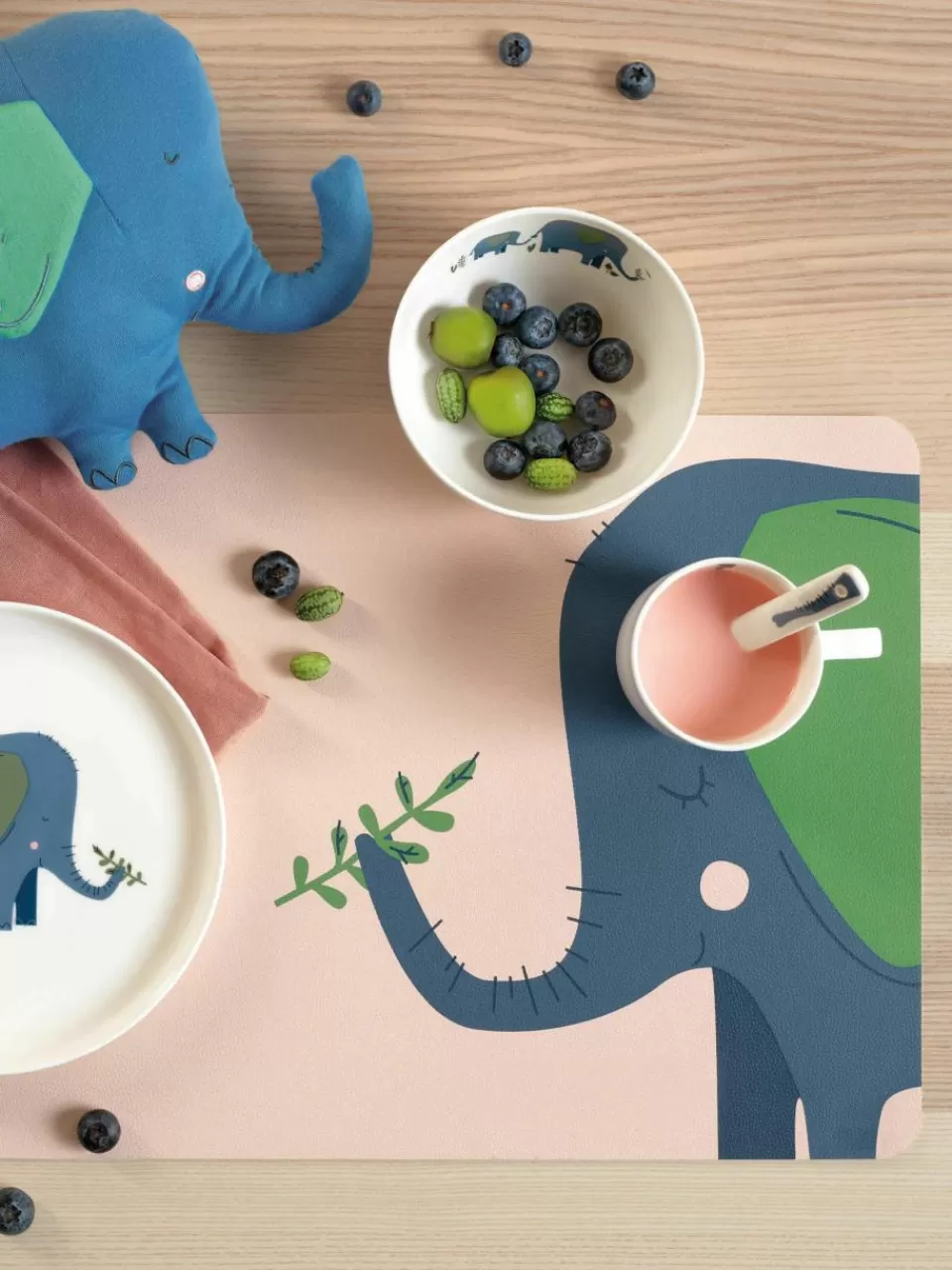 ASA Selection Placemats Leo Emma Elefant, 2 stuks | Kinderservies & -Bestek