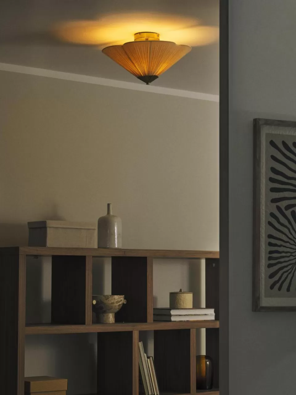 Westwing Collection Plafondlamp Leora met omgekeerde lampenkap | Plafondlampen | Plafondlampen