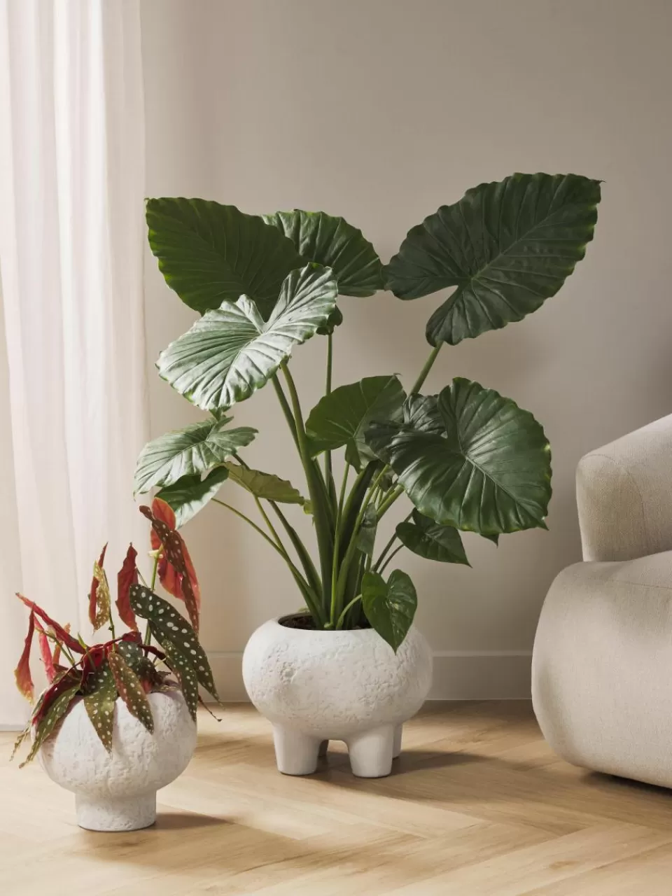 Westwing Collection Plantenpot Elm van keramiek, H 27 cm | Plantenbakken | Decoratie