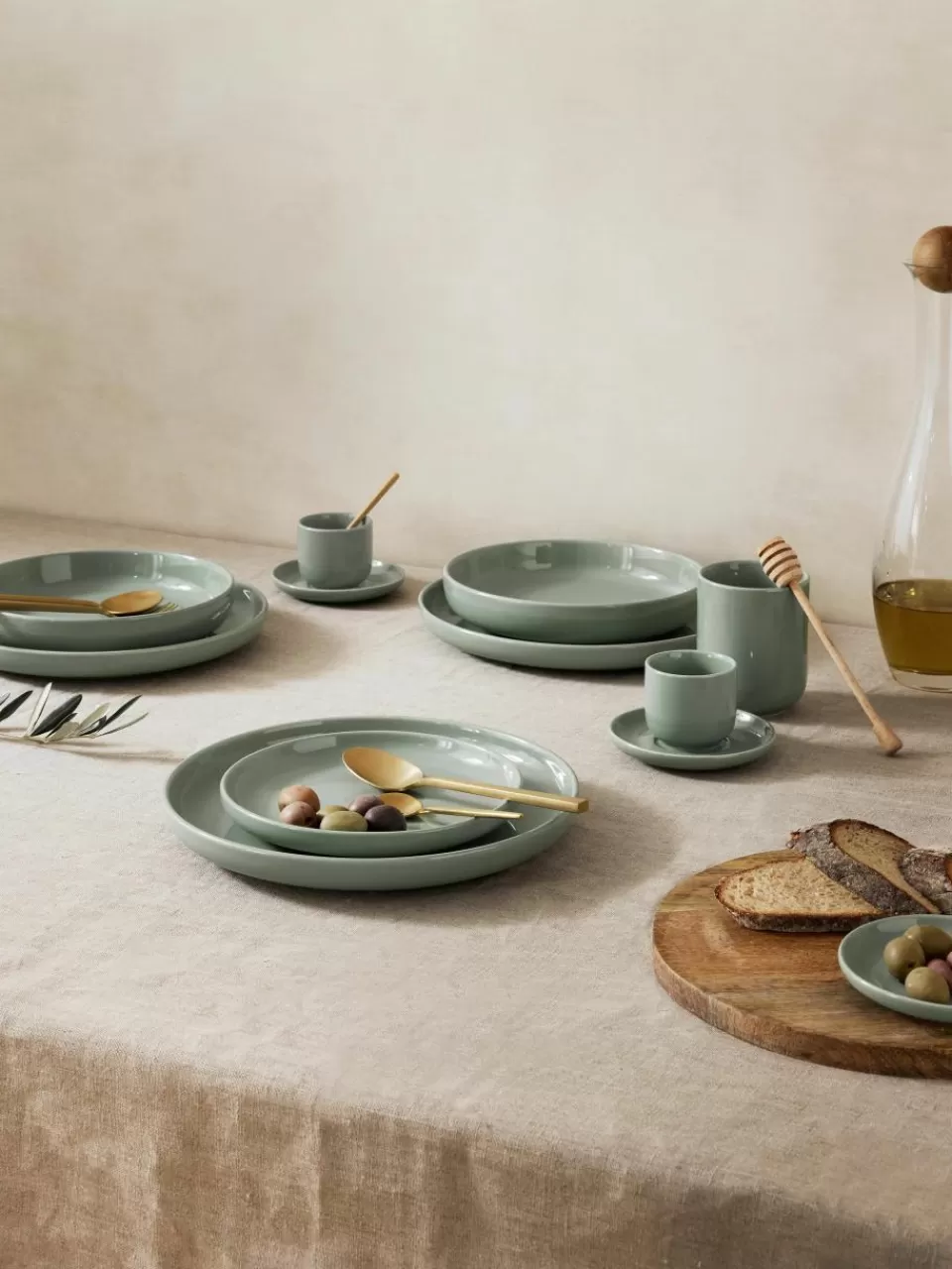 Westwing Collection Porseleinen serviesset Nessa (12-delig) | Servies | Serviessets